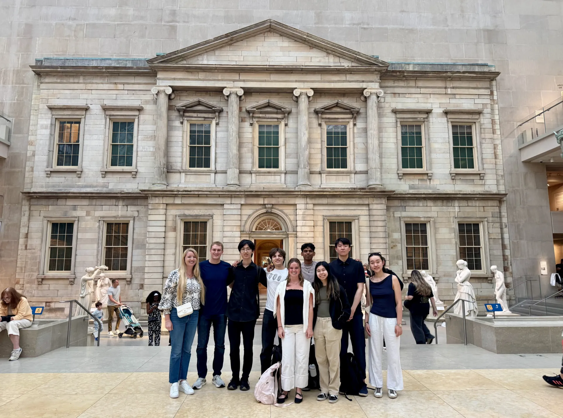 Group photo at the met